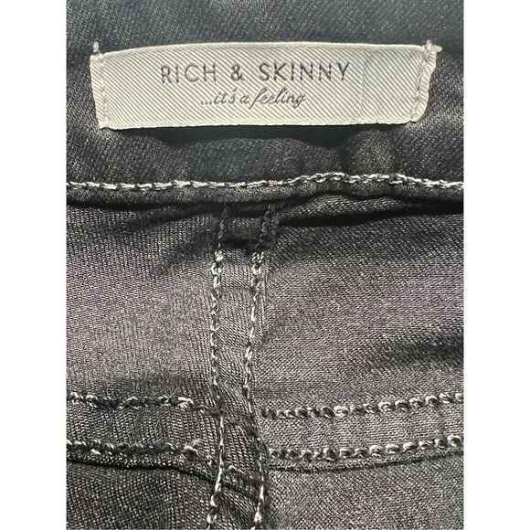 Rich & Skinny Womens Denim Jeans Dark Wash Casual Size 29 - Picture 3 of 9